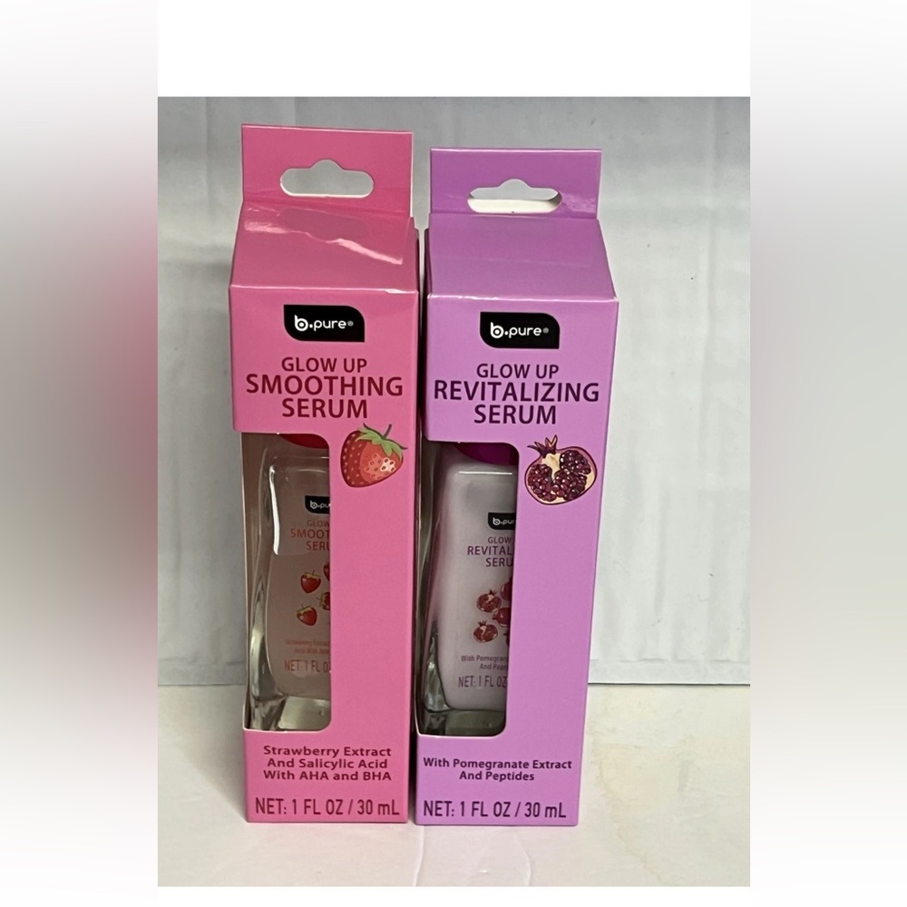 Glow Up Smoothing and Revitalizing Serum. Strawberry Pomegranate serum extract.